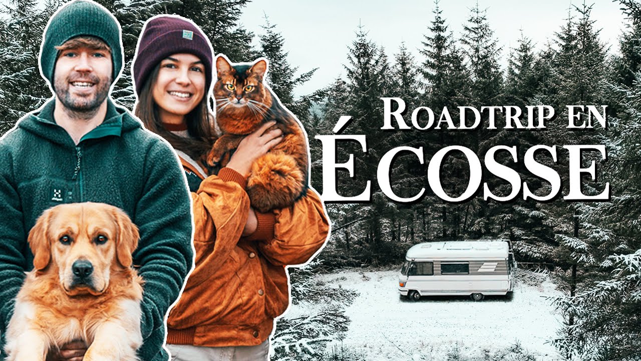 #1 On part en ÉCOSSE en HIVER avec notre CHAT et notre CHIEN en CAMPING CAR