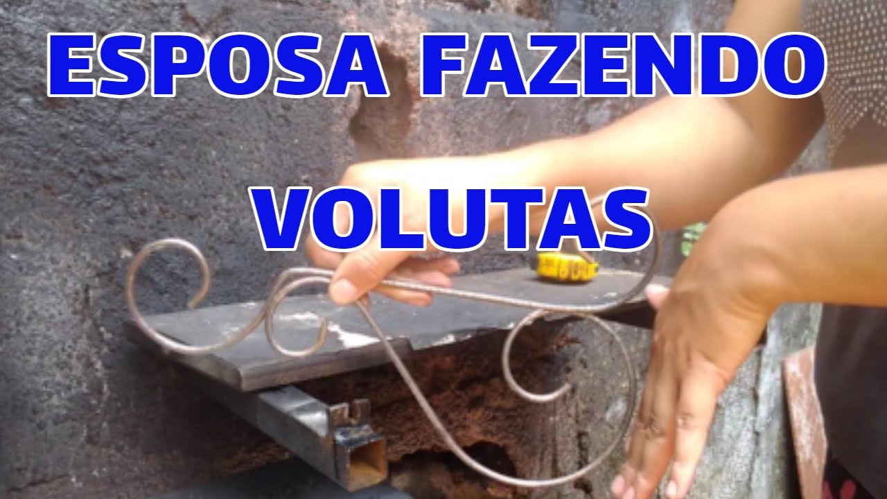Esposa Trabalhando de Serralheira/ Dica de Serralheria VOLUTAS COM VERGALHÃO Serralheria Artesanal