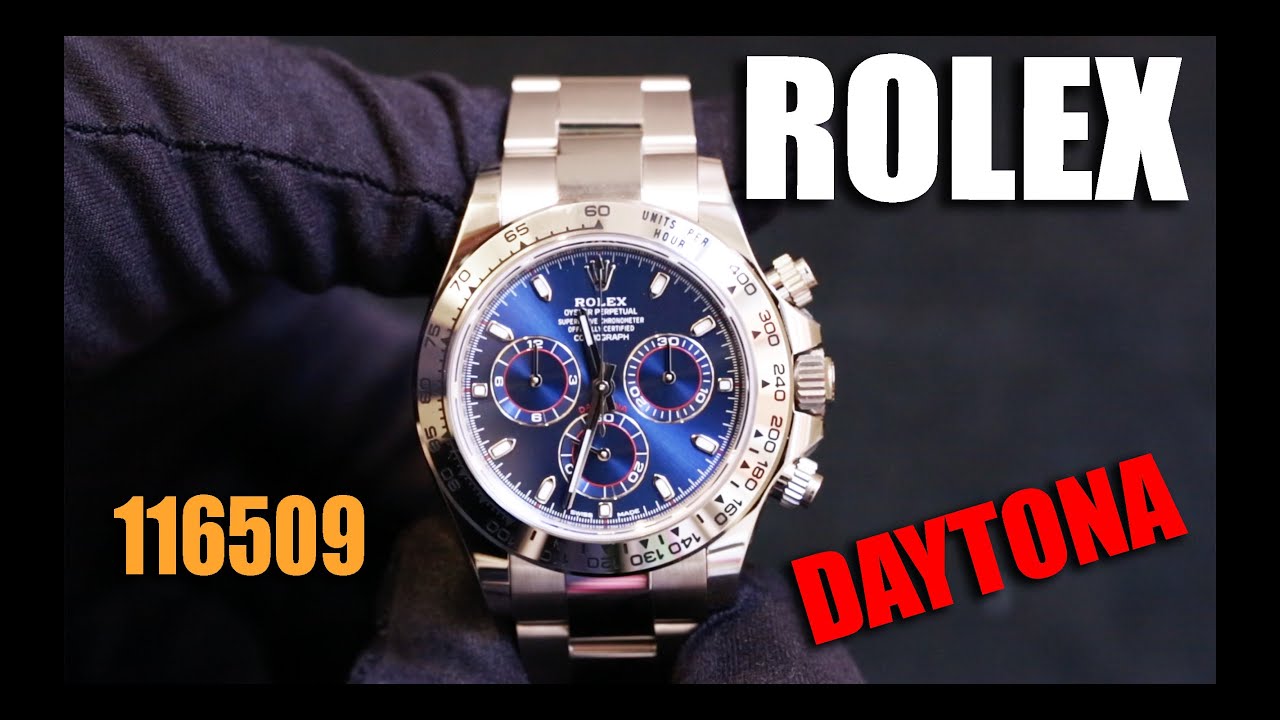 Обзор часов Rolex Daytona из белого золота (116509)