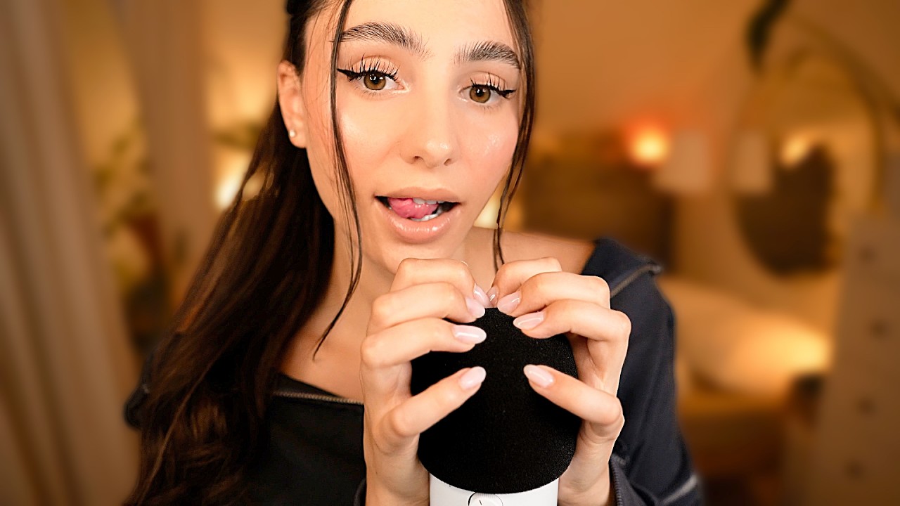 ASMR САМЫЕ РАССЛАБЛЯЮЩИЕ ЗВУКИ РТА 🌜С НЕЖНЫМ СКРЭТЧИНГОМ МИКРОФОНА 🎙️ БЕЗ РАЗГОВОРОВ 😴