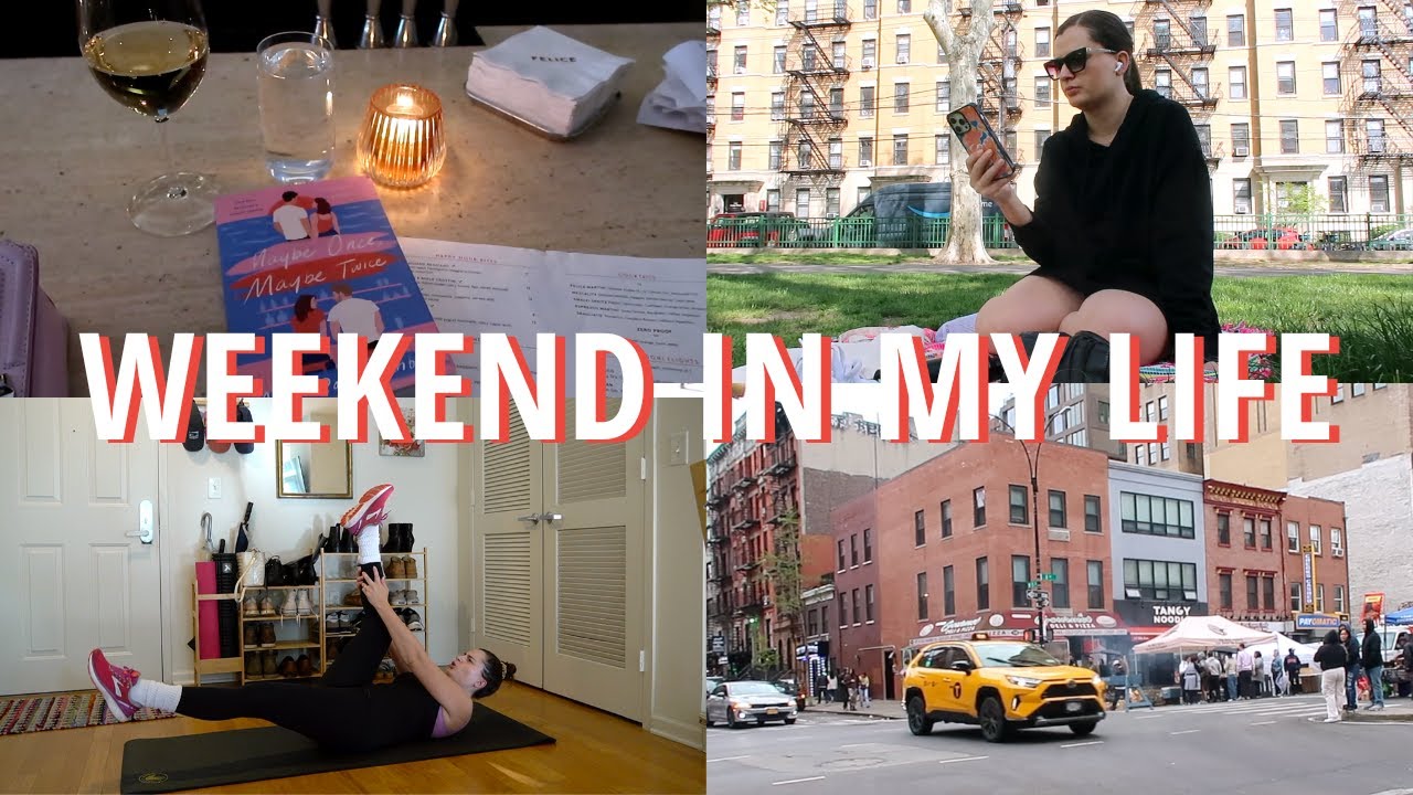 NYC/Hoboken Vlog 🚕📚 reading at a bar, solo days, walking around + more