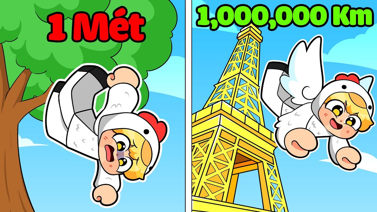Tô Gà Thử Thách 24H Rơi Tự Do Từ 1,000,000 Mét