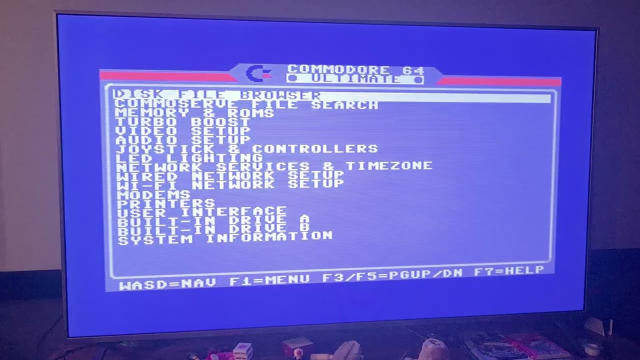 Listening to my SID game song collection on my new C64 Ultimate! #commodore #sidtune #retrogamemusic