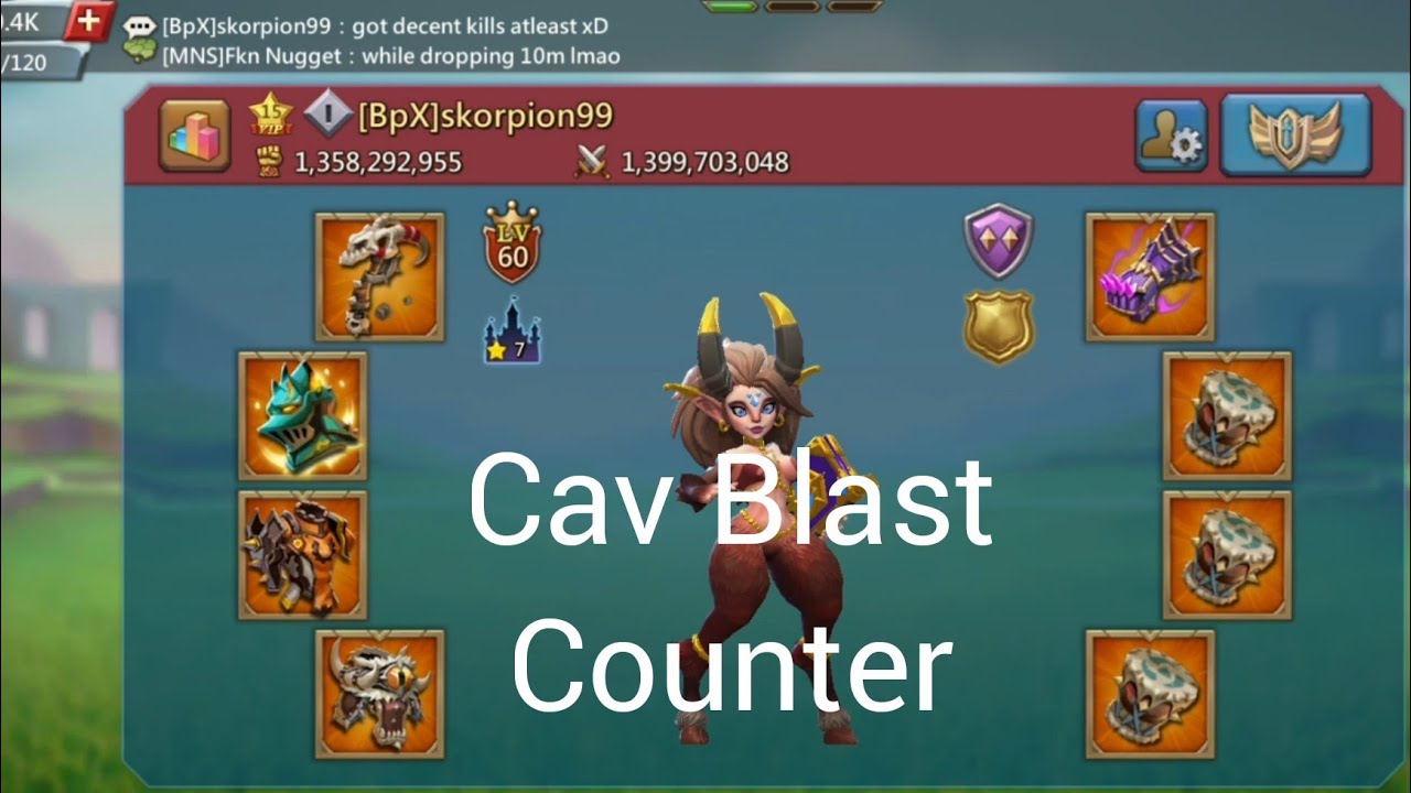 Lords Mobile - F2P Solo Trap VS Full Mythic Cav blast || Counter Hit