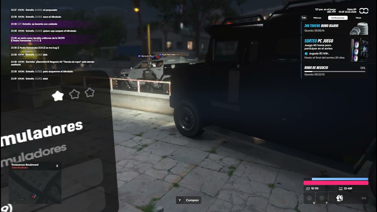 negociación MCPD- META RP - codigo: NML6VVNLL - Meta City Police Department