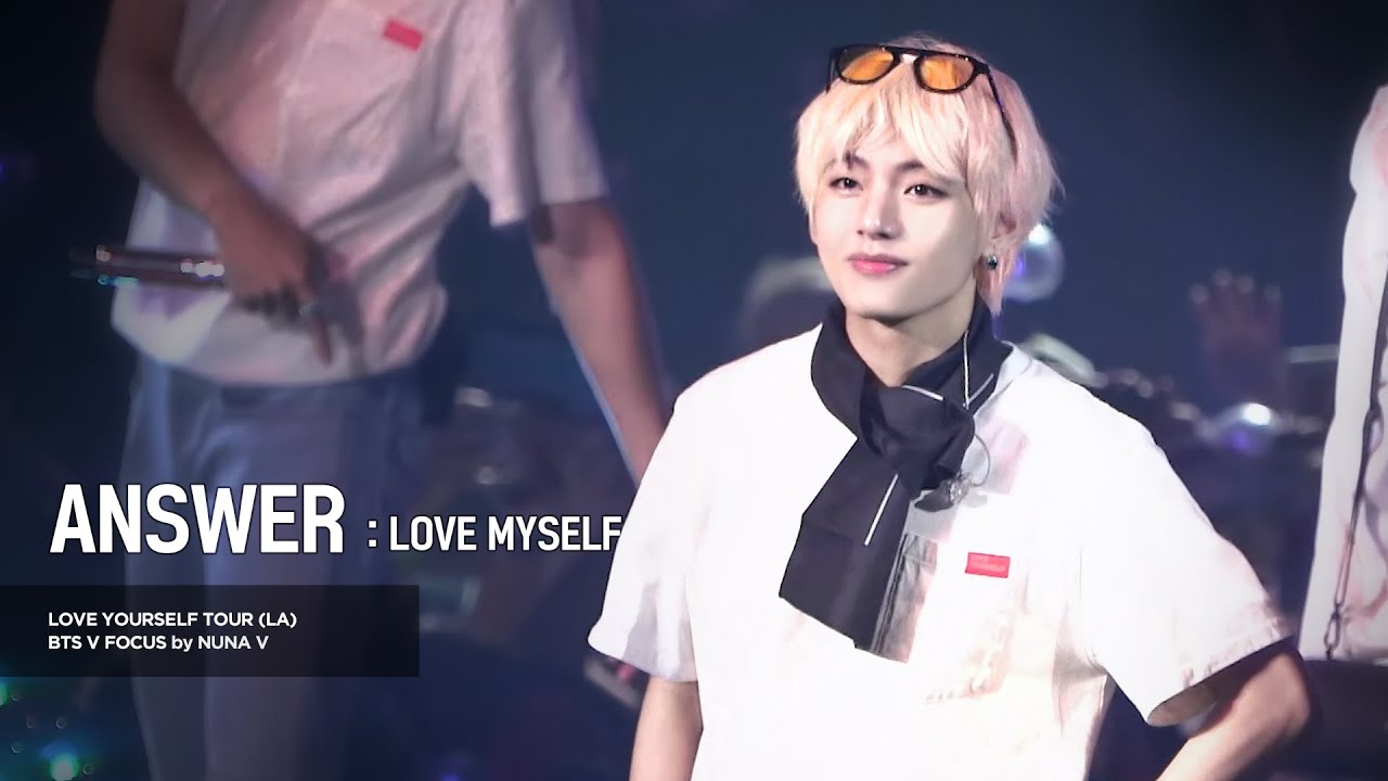 180908 Love yourself tour in LA - Answer : Love Myself / BTS V focus 4K fancam / 방탄소년단 뷔 직캠