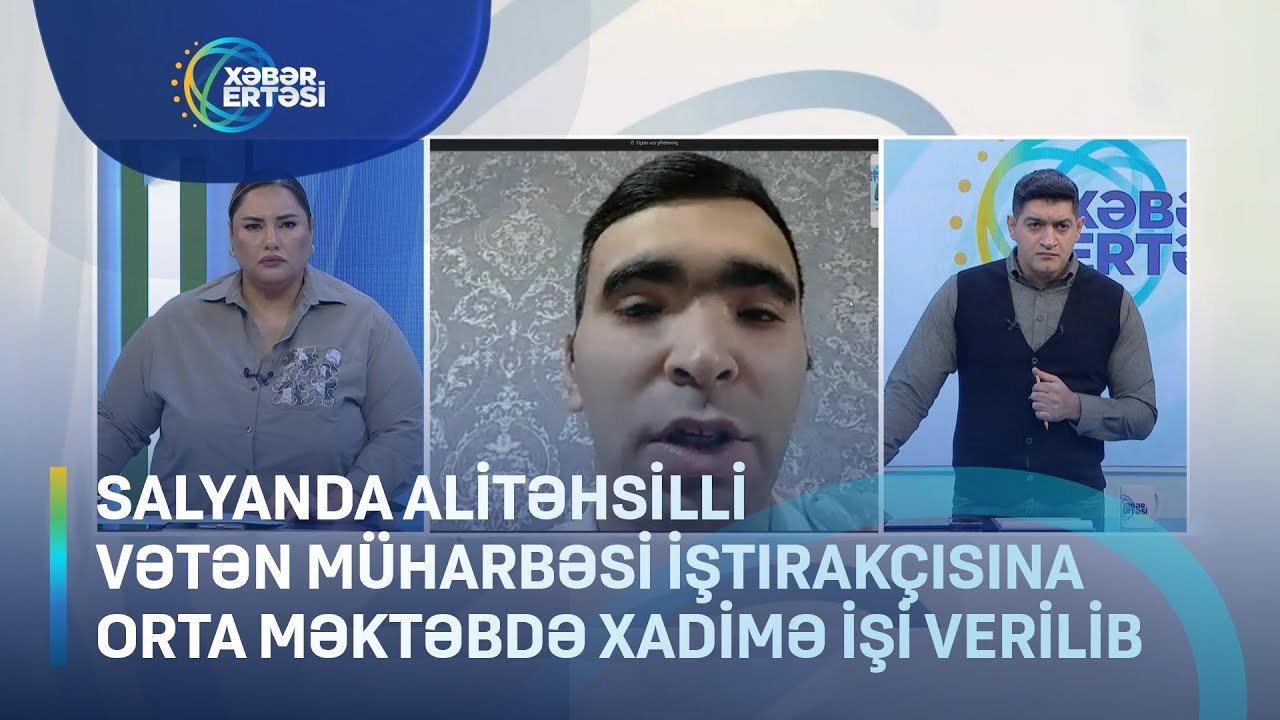 Orta məktəbdə xadimə işinə təyin edilən ali təhsilli qazidən AÇIQLAMA