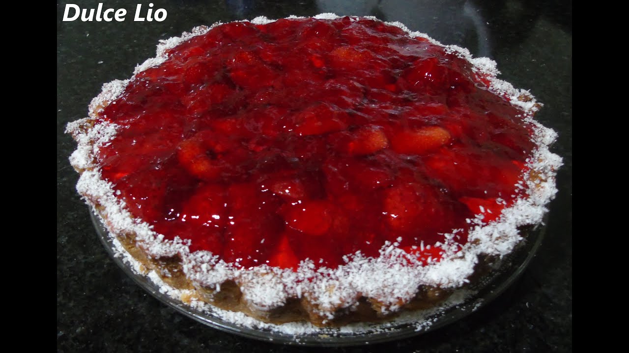 Como hacer una rica TARTA DE FRUTILLA, la favorita de las tartas frutales, paso a paso