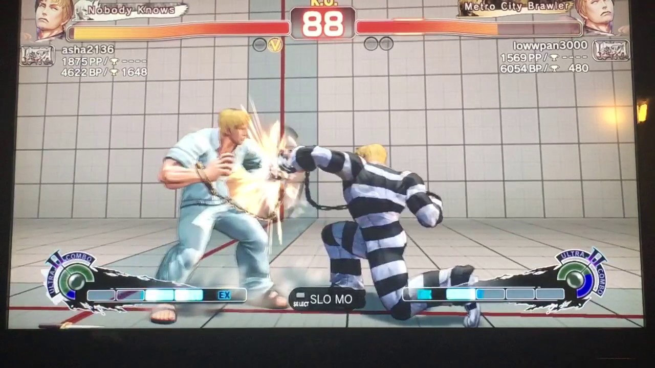 Ultra Street Fighter 4 ranked battle: (lowpan3000) Cody vs (Asha2136)