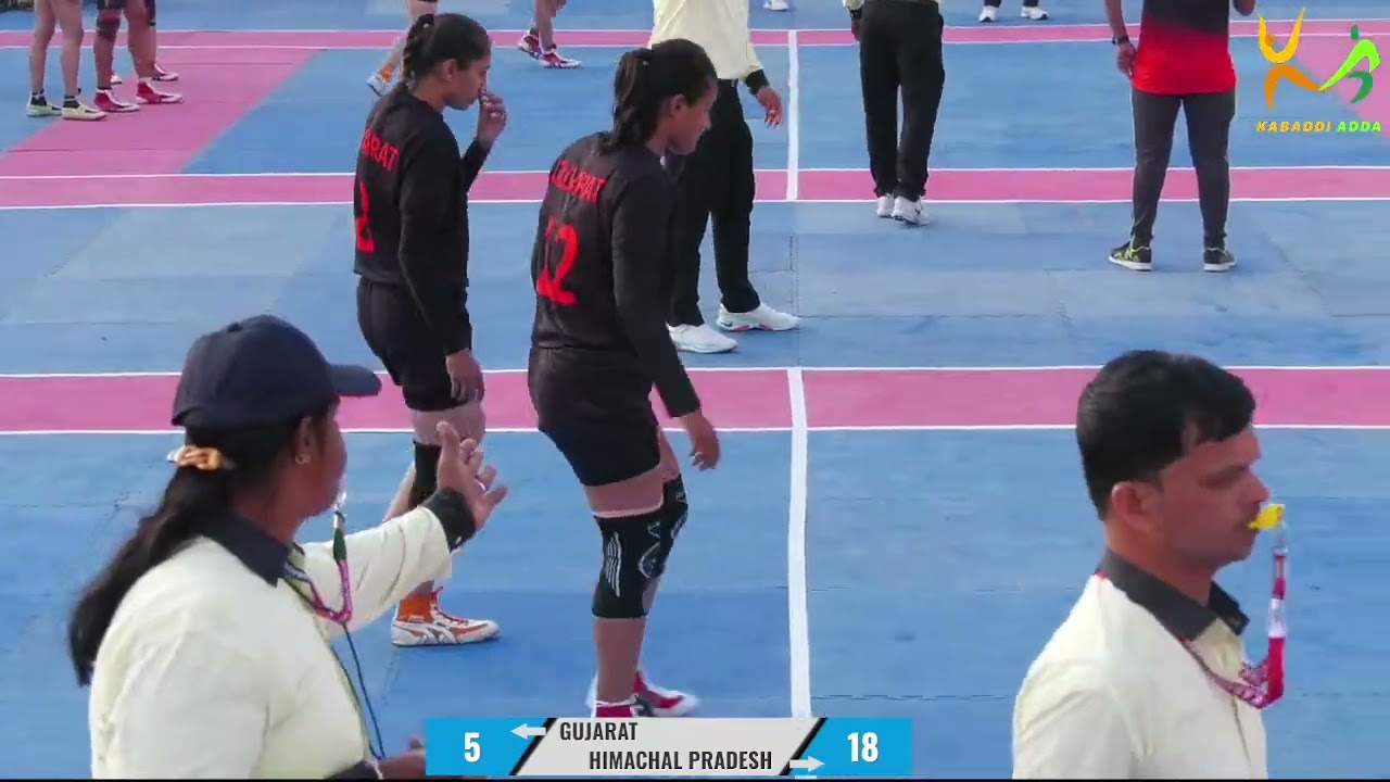 Himachal Pradesh 46 vs 15 Gujrat #68thWomensSeniorNationalKabaddiChampionship2022
