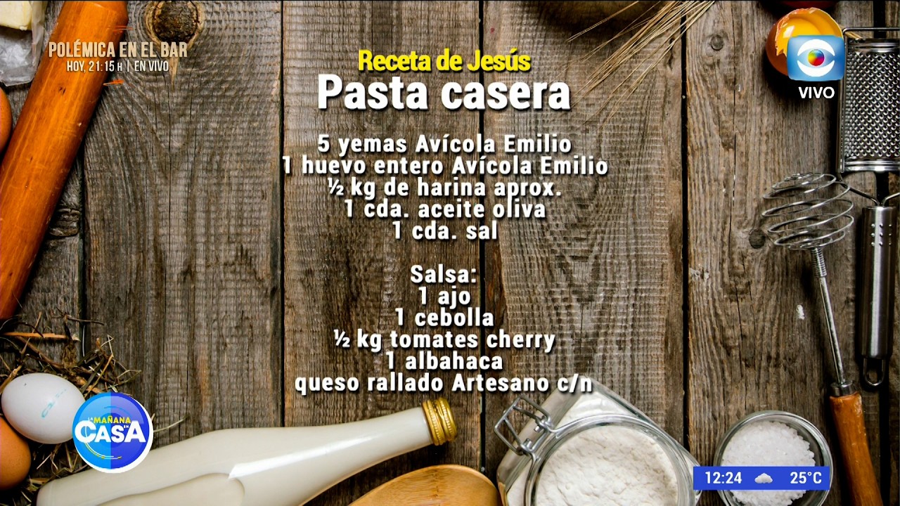 Jesús Graña nos enseña a preparar una exquisita pasta casera