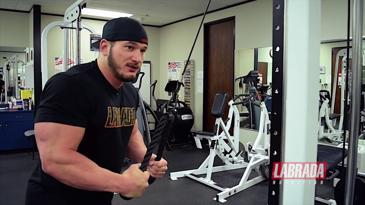 How To - Tricep Rope Press Down - Hunter Labrada