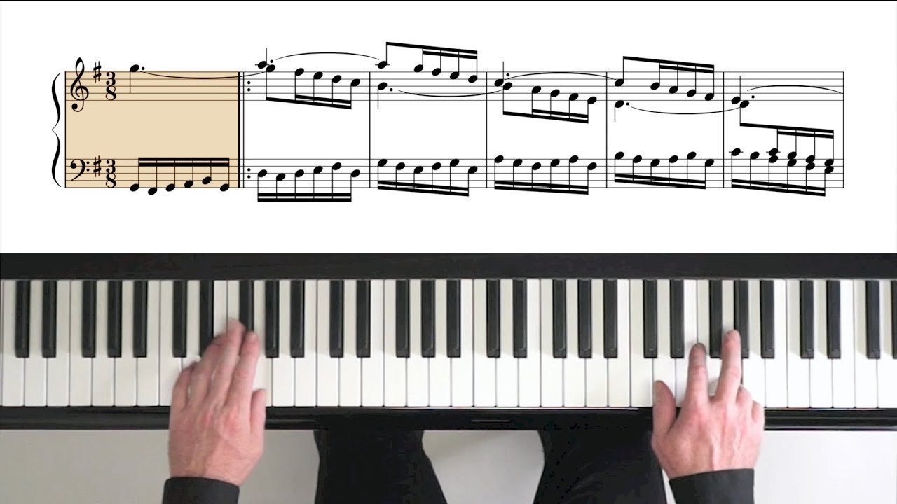 Bach Goldberg Variations &ldquo;Variation 6&rdquo; with Score - P. Barton FEURICH piano