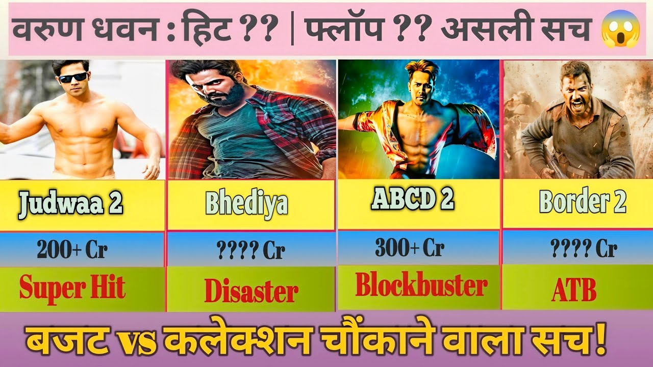 Varun Dhawan All Movies List || Varun Dhawan Hits And Flops Movies List || Border 2| |