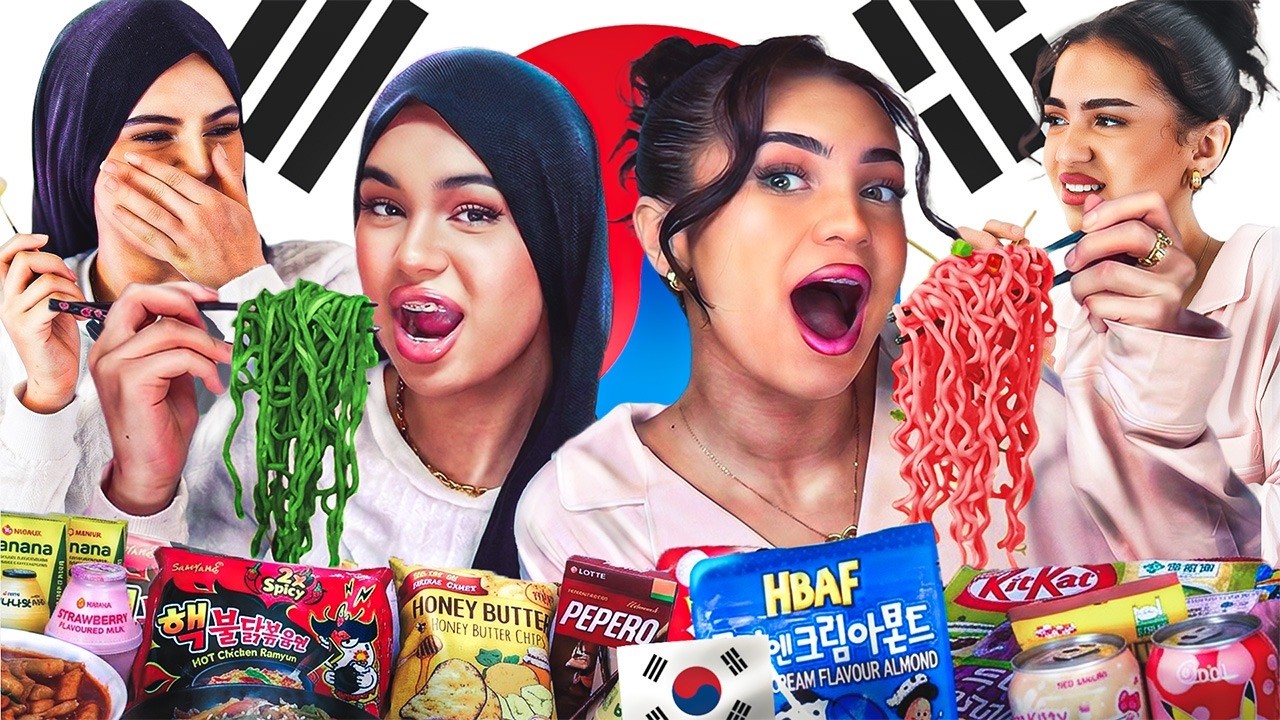 D&Eacute;GUSTATION COR&Eacute;ENNE AVEC MA SOEUR 🇰🇷 (&ccedil;a part en vrille 😂)