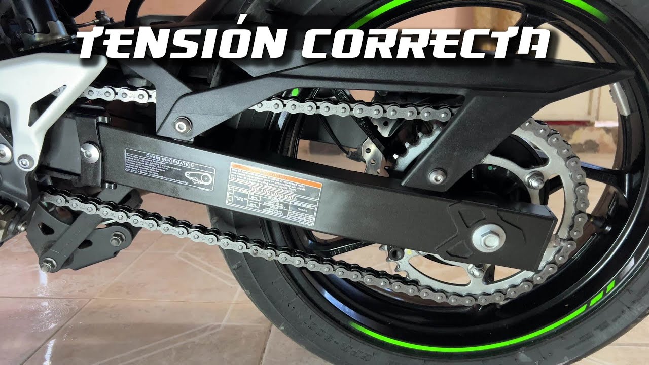 Tensión correcta de la cadena - kawasaki ninja 400 | Reptal Rider