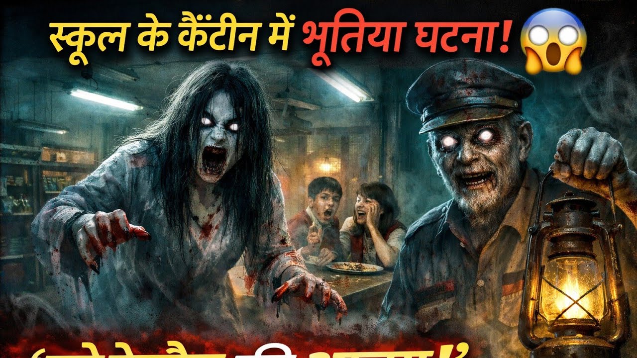 स्कूल के कैंटीन में डरावनी भूत की घटना 😱 | मरे हुए गेटमैन की आत्मा |