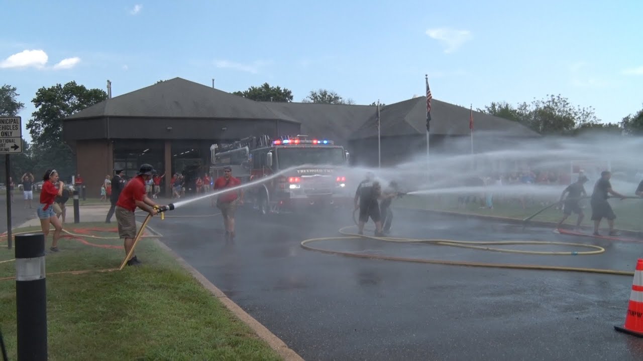 Freehold,NJ Independent Fire Co.1 TL 16-1-90 Dedication & Wetdown 7/24/21