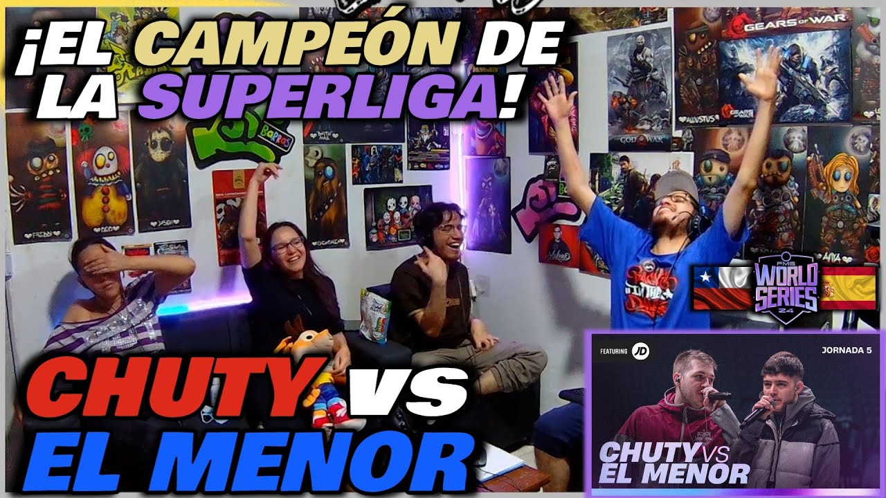 🔴COLOMBIANOS REACCIONAN a CHUTY vs EL MENOR - ¡EL PRIMER CAMPEÓN DE LA SUPERLIGA! [FMS WORLD SERIES]