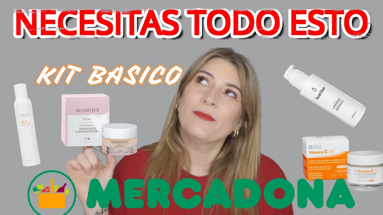 MERCADONA, KIT BASICO PARA PRINCIPIANTES/  CUIDADO FACIAL DIA Y NOCHE