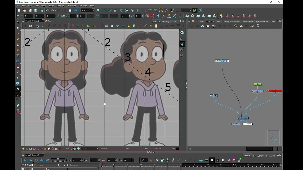 Toon Boom - Frida Rigging - 1 Dibujar las piezas