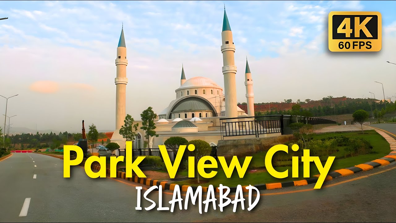 🇵🇰 Park View City Islamabad, Pakistan: 4K Driving Tour & Captions