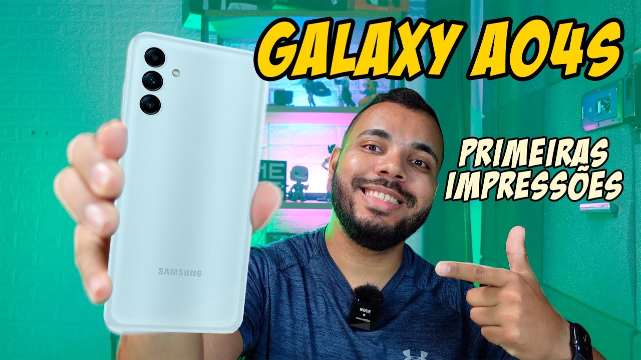 NOVO SAMSUNG GALAXY A04S COM TELA 90HZ - UNBOXING E IMPRESSÕES