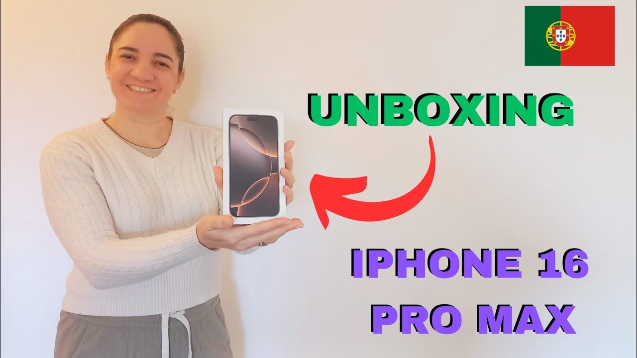 COMPREI O IPHONE 16 PRO MAX/ TITANIUM DESERT EM PORTUGAL