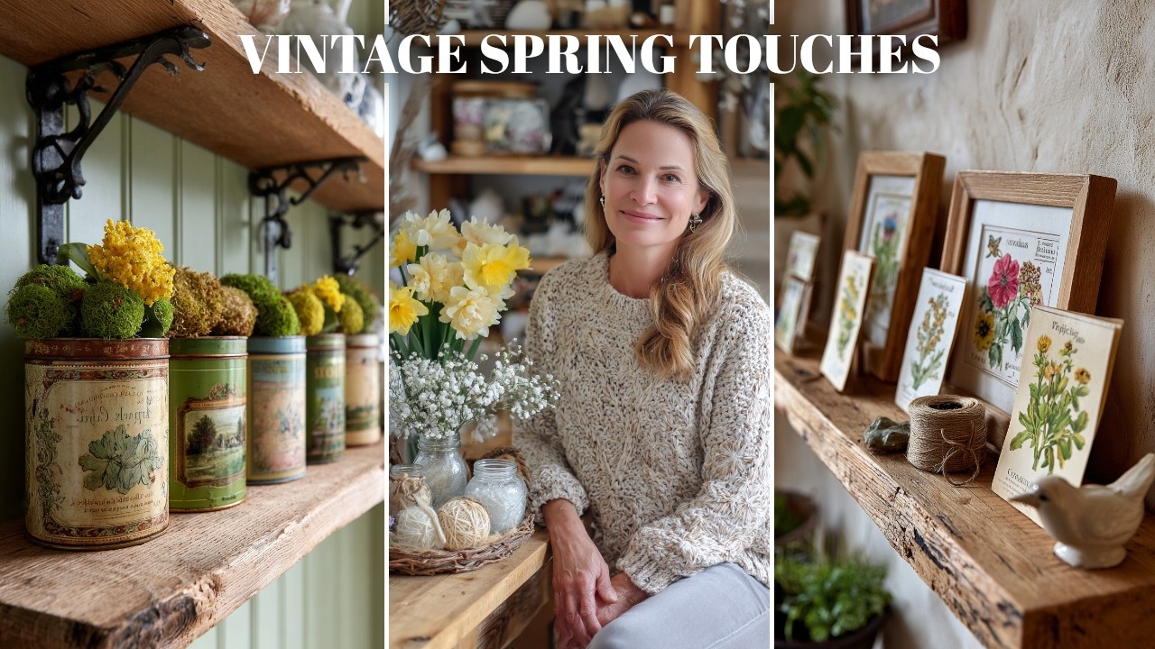 🌸 Vintage Spring Touches: Simple Rustic Ideas to Refresh Your Home