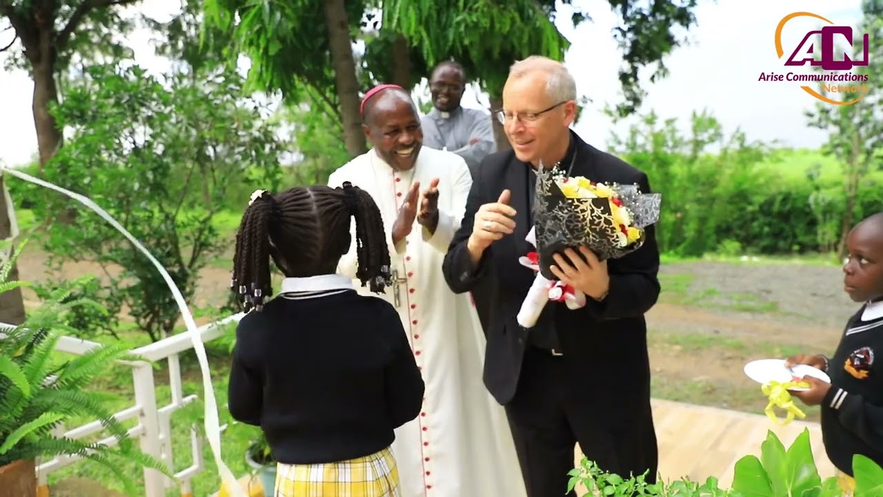 H.E. Hubertus Maria van Megen, Apostolic Nuncio to Kenya and South Sudan, arrives in Homa bay