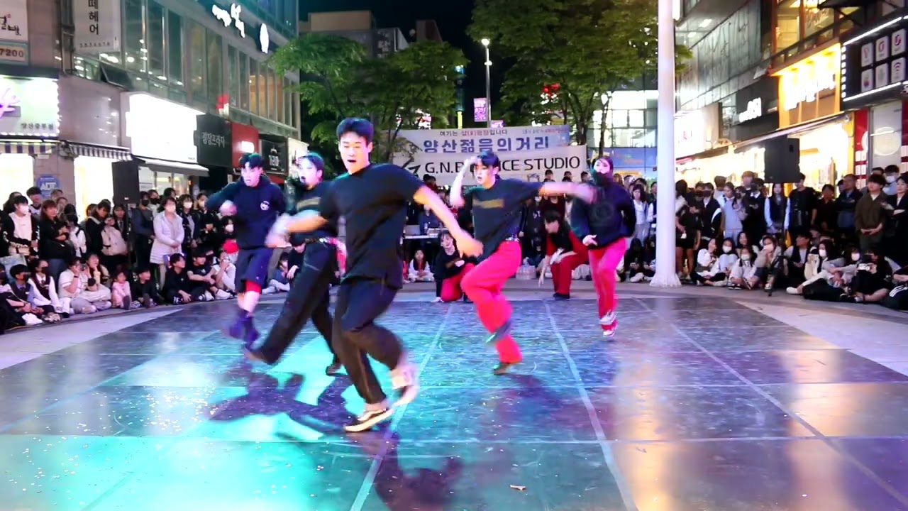 [GNB DANCE STUDIO]   G.N.B 댄스 버스킹,  양산젊음의거리,  2023. 4. 28 (금)양산젊음의거리 샵광장