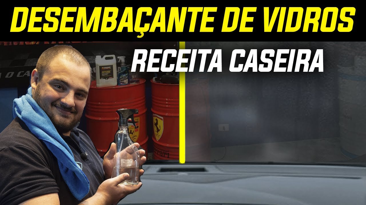 RECEITA CASEIRA PARA O VIDRO NUNCA MAIS EMBAÇAR | O MELHOR ANTI EMBAÇANTE CASEIRO | FAÇA EM CASA