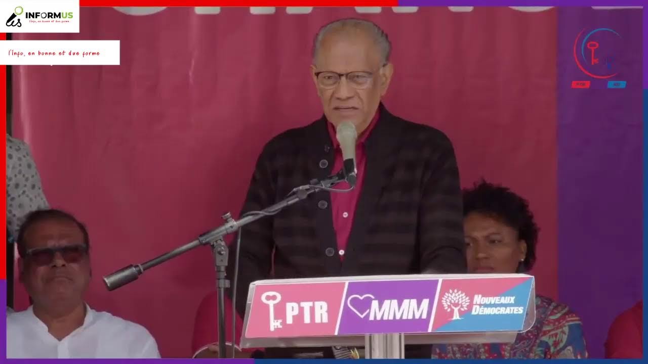 Meeting de l'alliance PTr/MMM/ND à La Louise, Quatre-Bornes