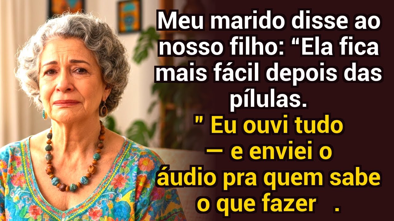 Meu marido disse ao nosso filho: “Ela fica mais fácil depois das pílulas.” Eu gravei TUDO.