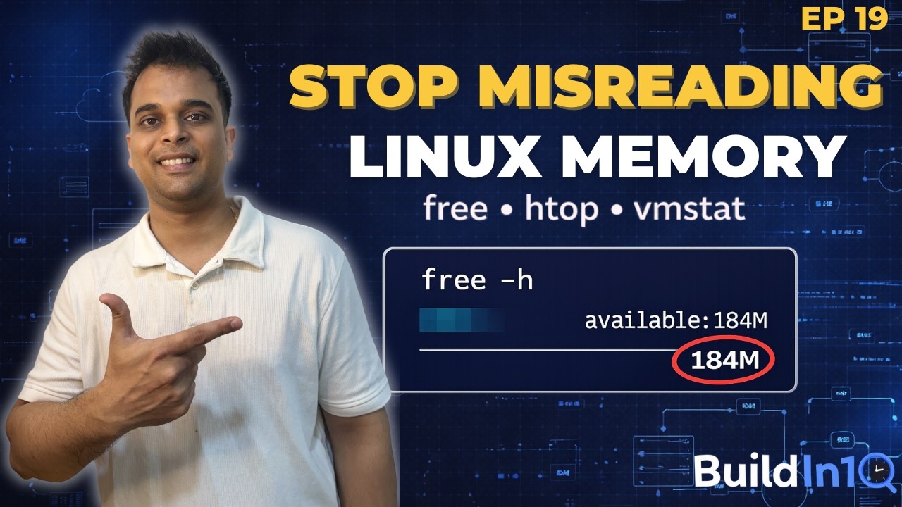 Stop Misreading Linux Memory! free, htop & vmstat Explained | Ep 19