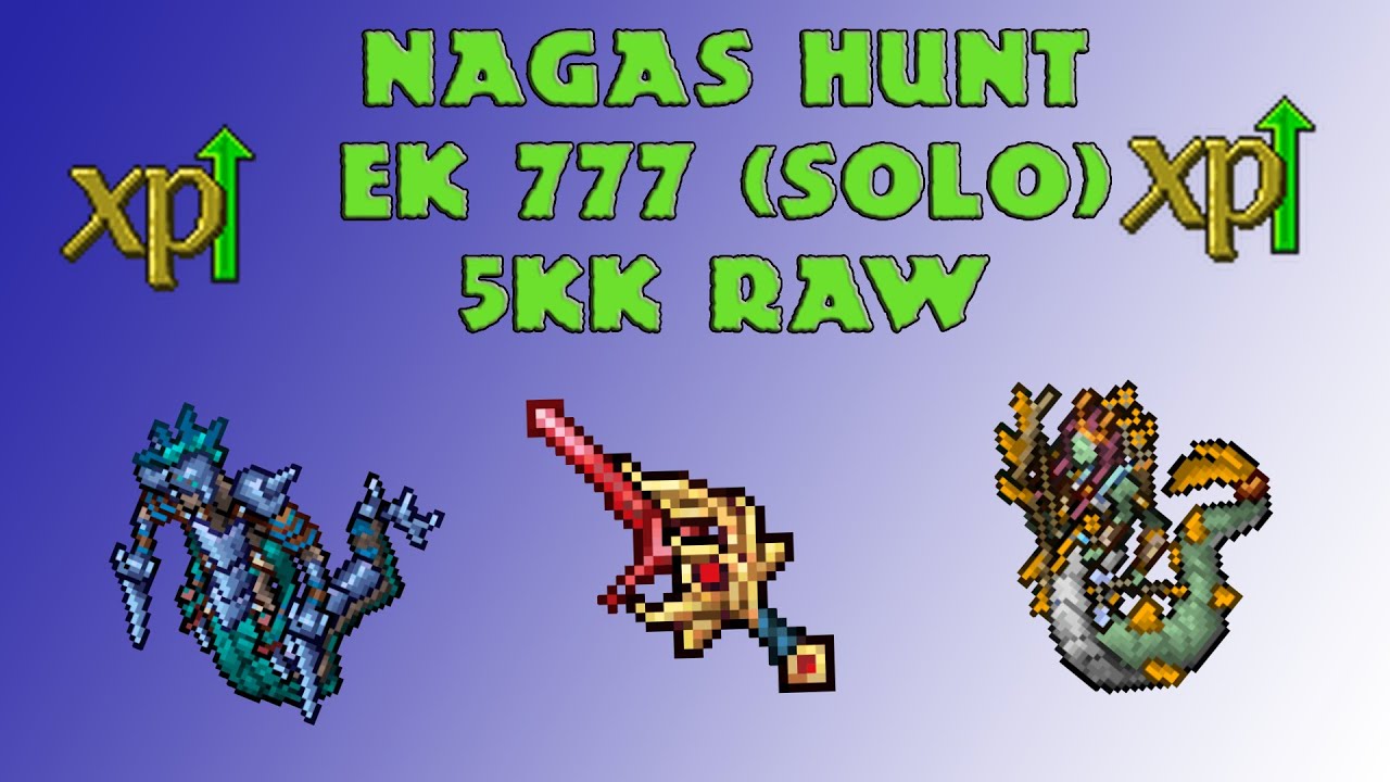 ⚔️EK 700⚔️ HUNT NAGAS  MARAPUR SANGUINE RAZOR TIBIA