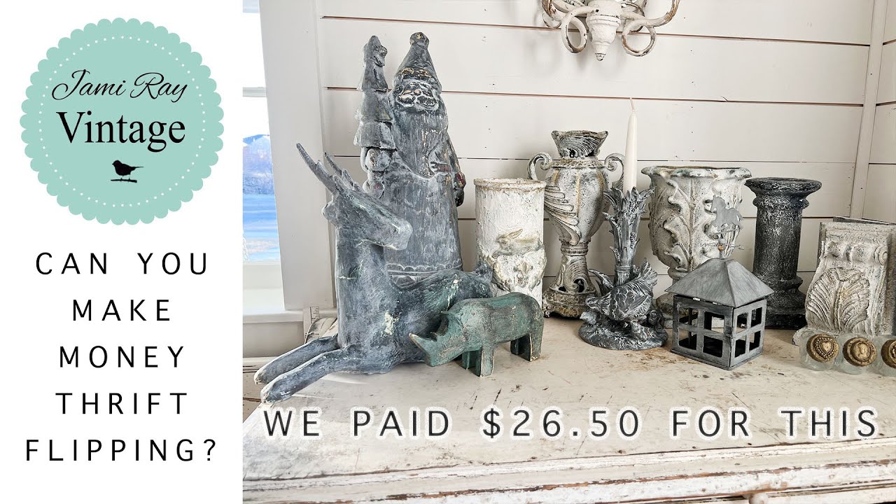 Flipping Thrifted Decor For Profit | Home Decor Makeover | Trash To Treasure Thrift Flip
