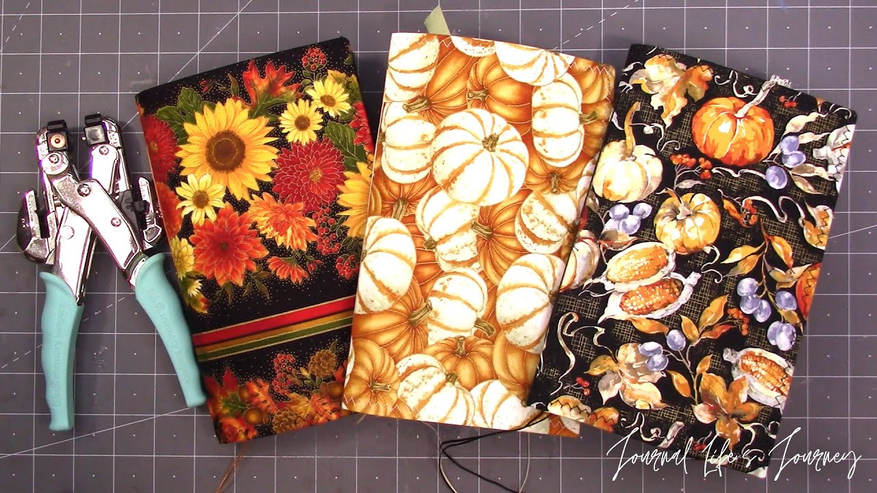 FALL JUNK JOURNALS Adding Eyelets and Ribbon Closures