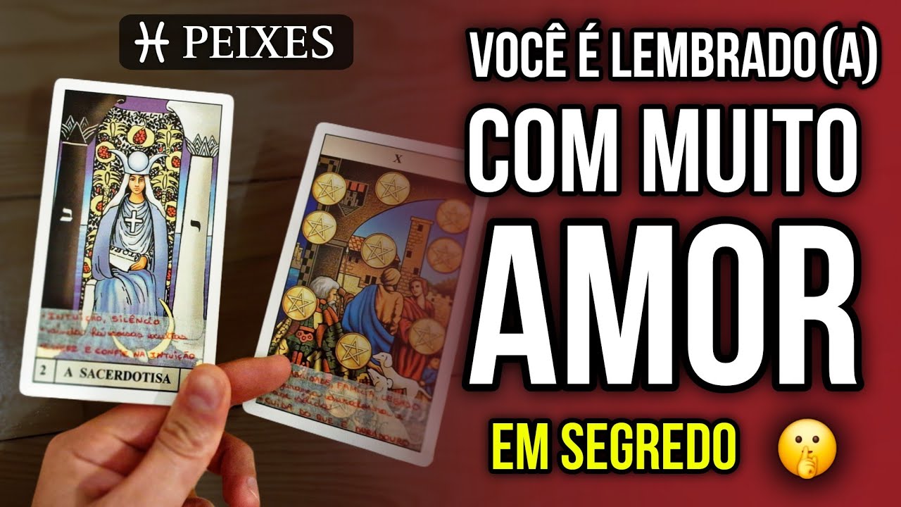 PEIXES ♓: POR QUE ALGUÉM DO PASSADO NÃO CONSEGUE TE ESQUECER? (ENTENDA O QUE AS CARTAS DIZEM)