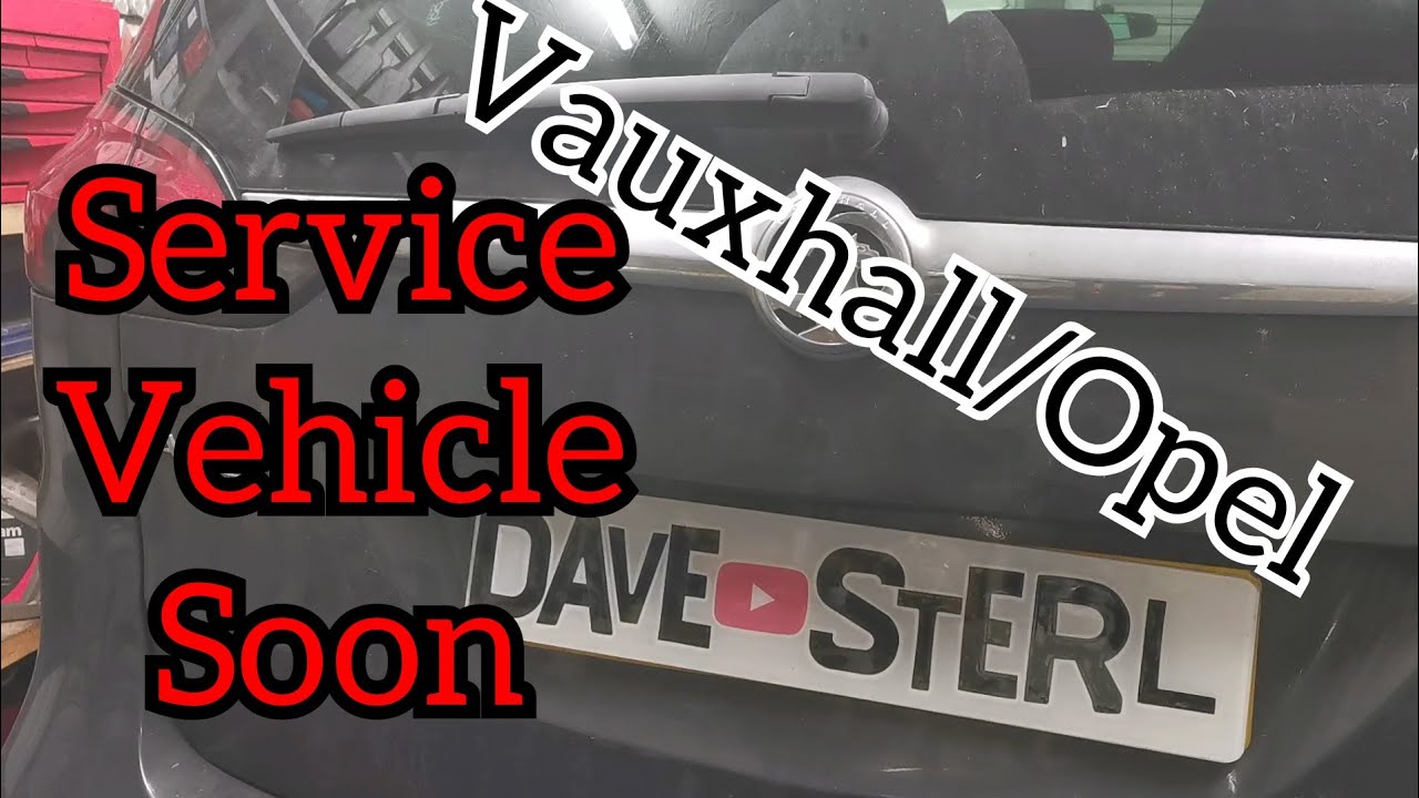 Vauxhall/Opel Zafira 2.0CDTI Service Vehicle Soon. Glow Plugs Change and Testing Pico 4425a