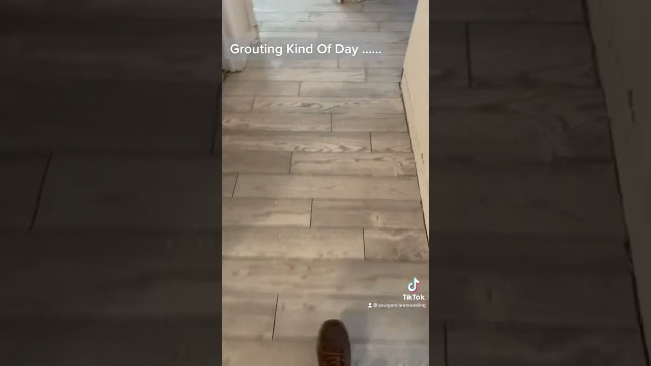 How to grout tile planks