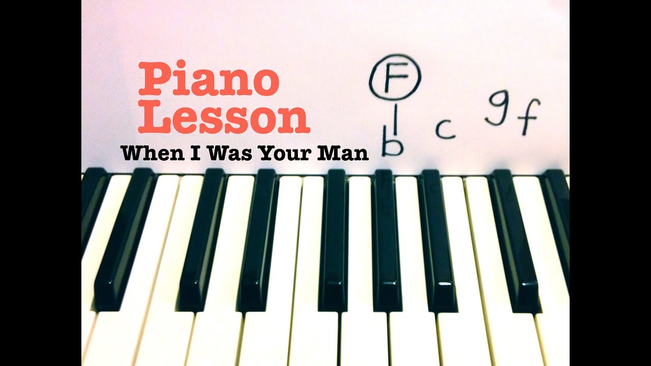 When I Was Your Man- Piano Lesson- Bruno Mars  (Todd Downing)