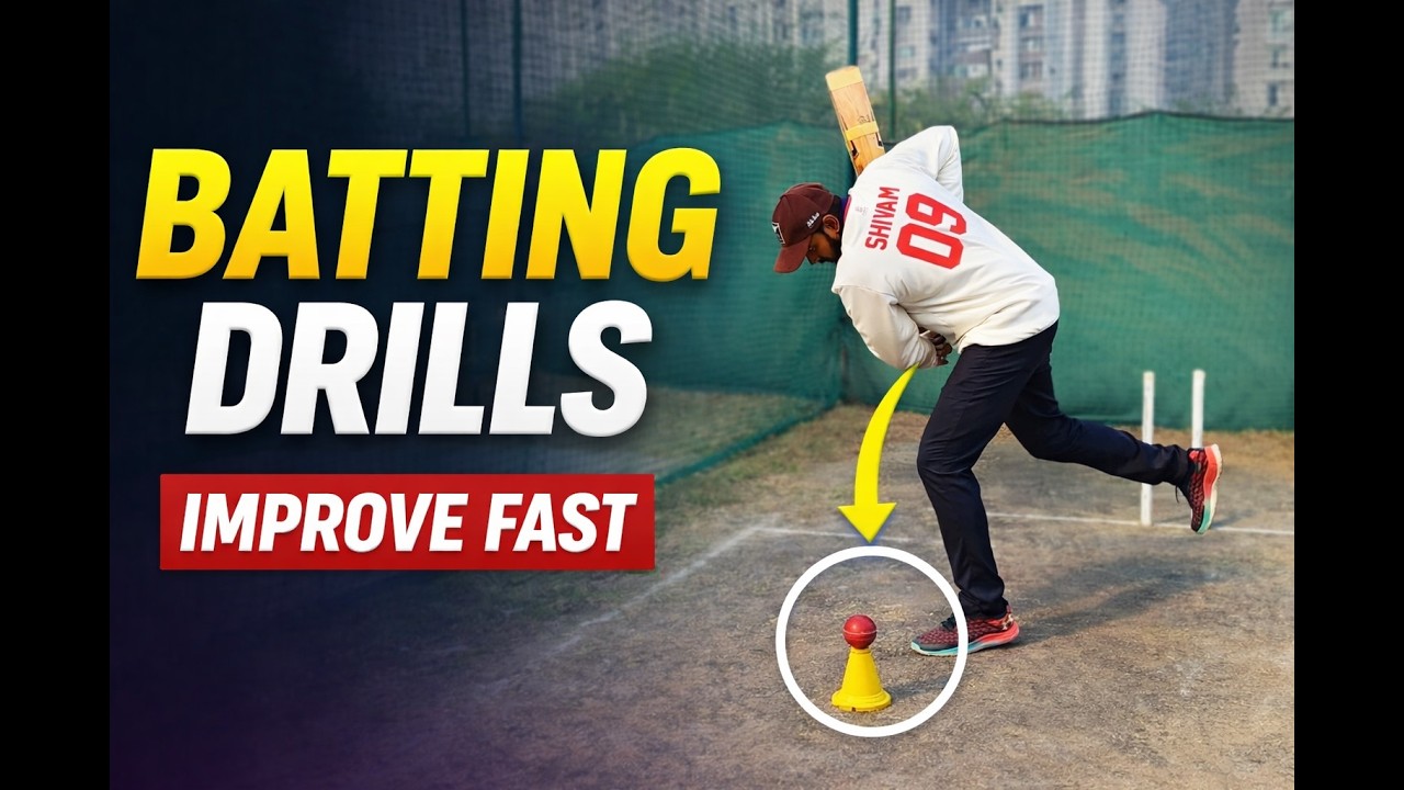 How to Improve Batting with Simple Practice Drills | Cricket Coaching