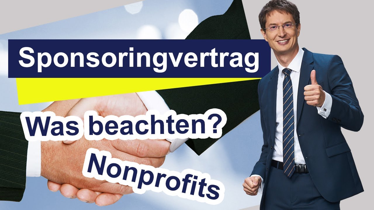 Gewusst wie | Sponsoringvertrag für NPOs