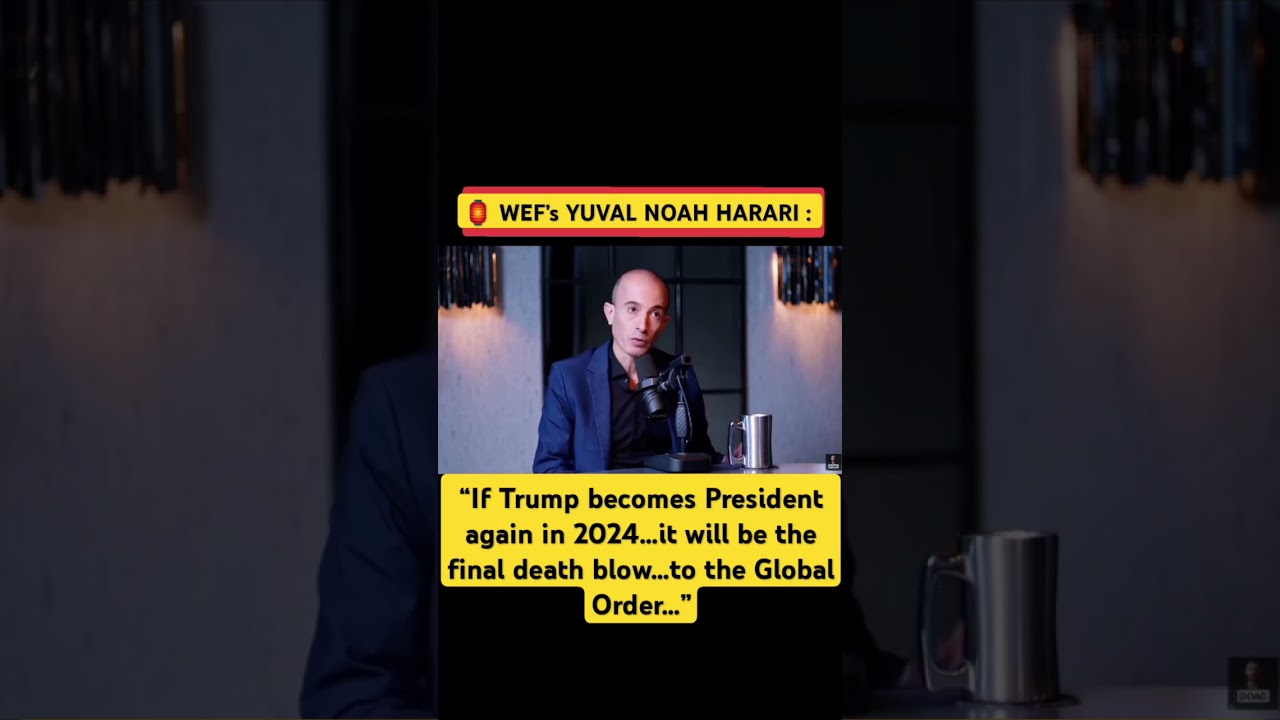 🚨 Noah Harari Gives His Views On Trump Election.
