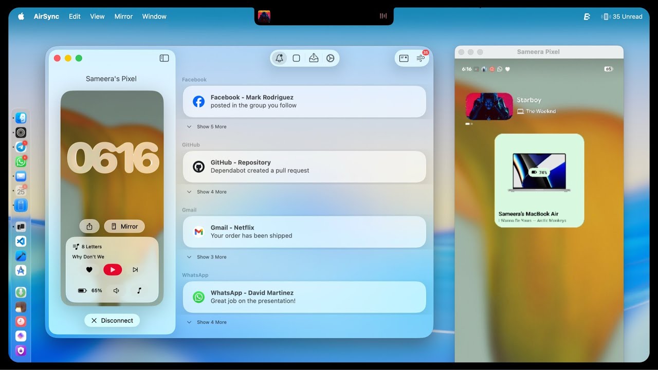 AirSync - Continuity for your Android and mac | Open Source