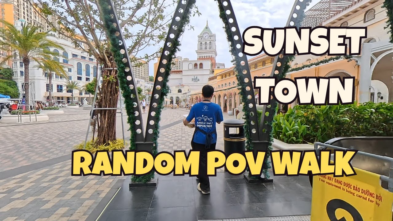 Sunset Town, Phu Quoc. A Random POV Walk. 4К