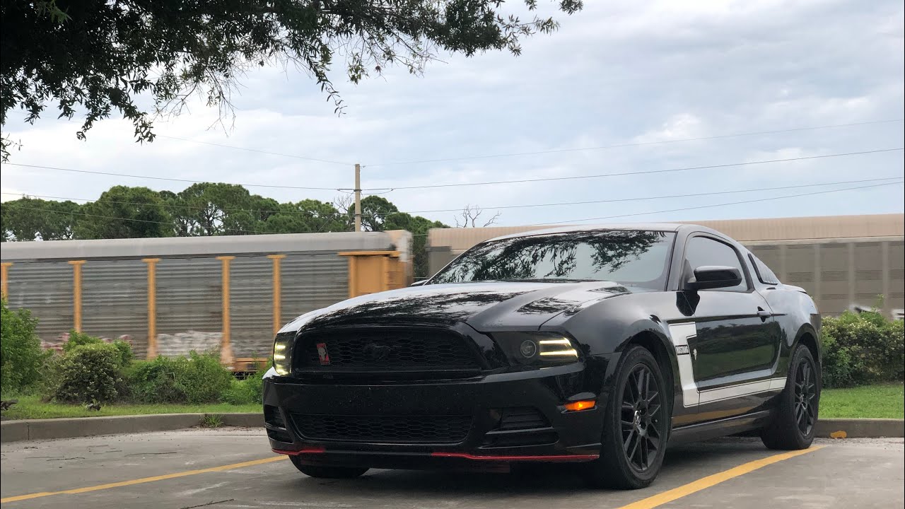 MOST UNDERRATED Mod. Blacked-Out headlight internals on my mustang