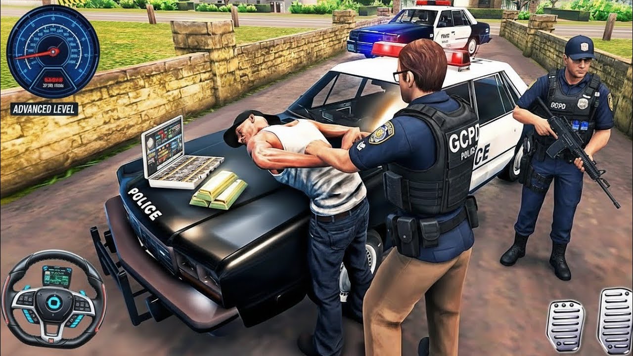 City Police Car Game Chase 3D 👮‍♂️ | Real Cop Cars Multi-Storey Simulator | Android Gameplay