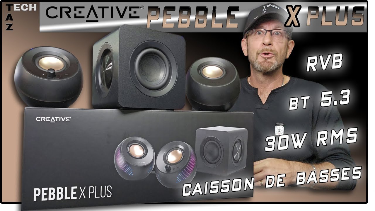 Creative Pebble X PLUS Haut-parleurs PC 2.1 + Caisson de Basses + RVB - Résultat du CONCOURS !